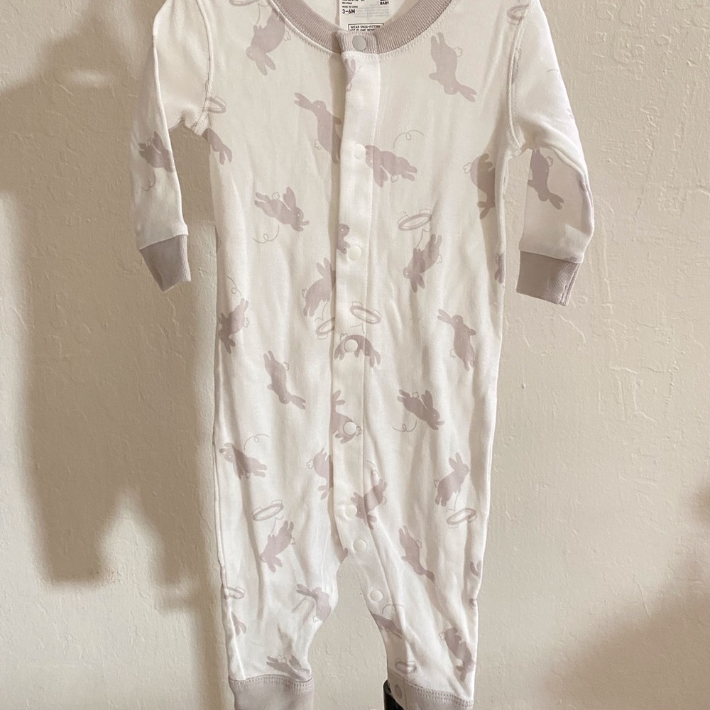 COPY - Uniqlo Baby Rabbit Print Snap One Piece